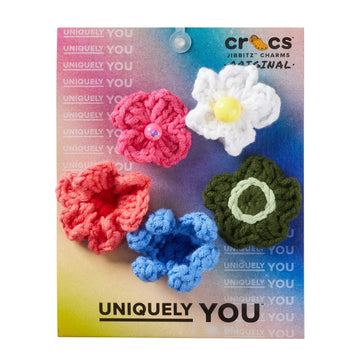 Crochet Floral Mix 5 Pack Shoe Charms product image