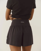 Studio Side Split Shorts - Coffee Bean
