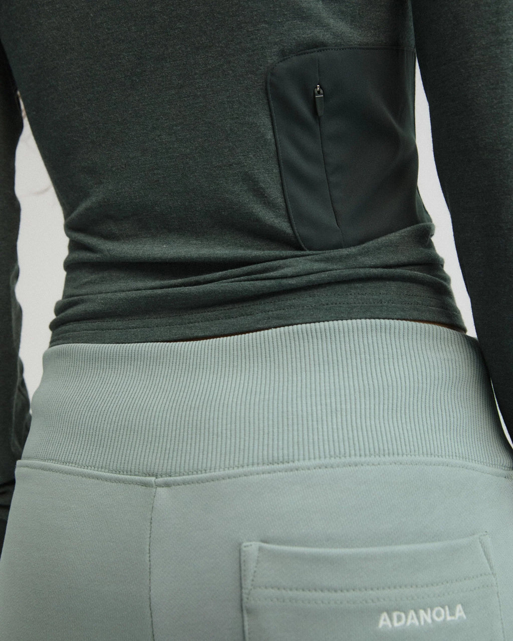 Modal Long Sleeve Technical Top - Sea Green