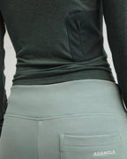 Modal Long Sleeve Technical Top - Sea Green