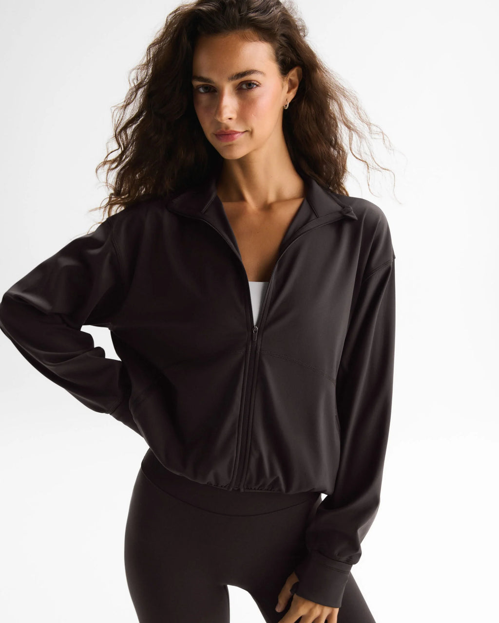 Ultimate Zip Through Jacket - Coffee Bean