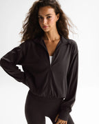 Ultimate Zip Through Jacket - Coffee Bean
