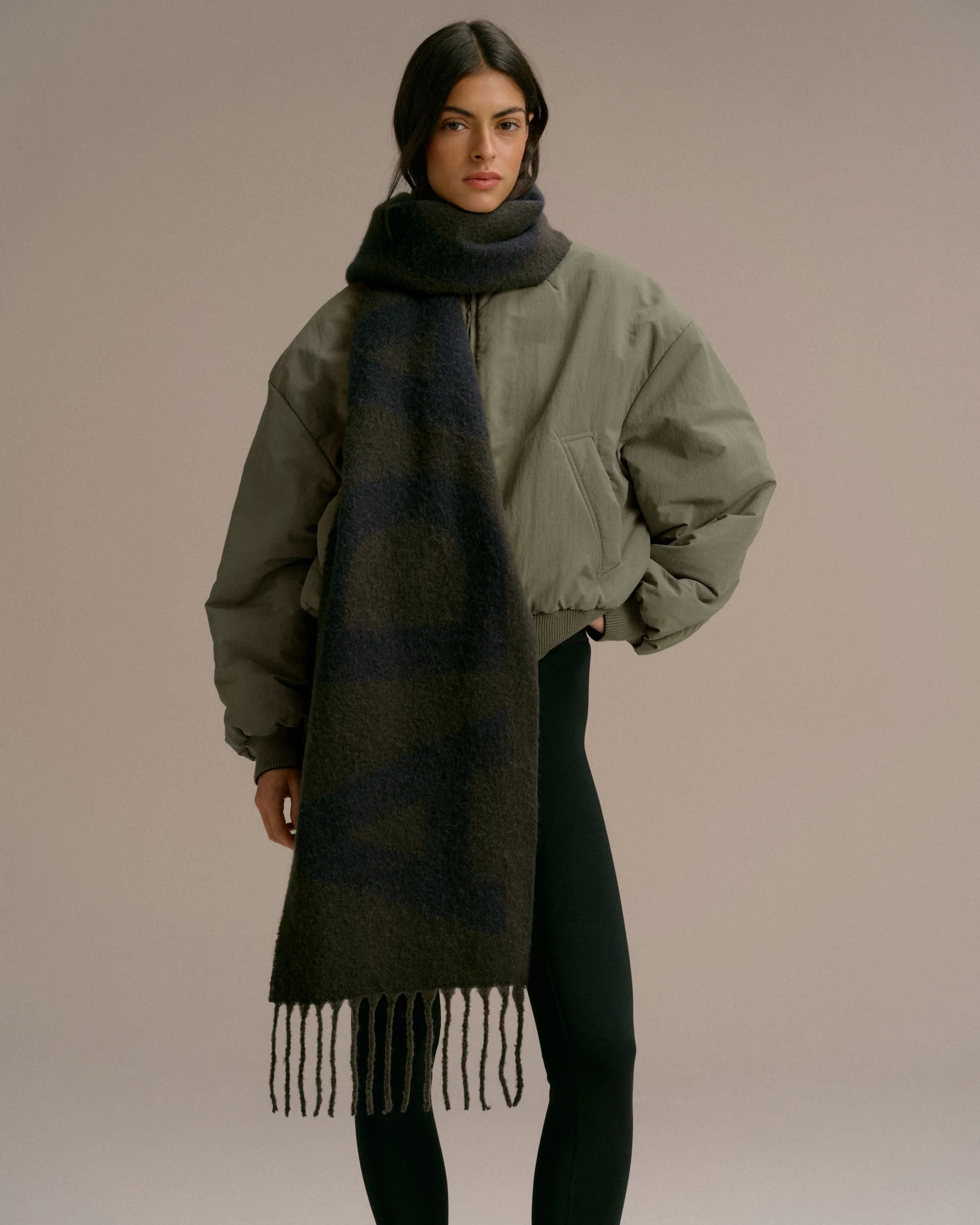 Knit Scarf - Fern Green