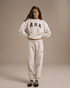 ADA Oversized Sweatshirt - Light Grey Melange