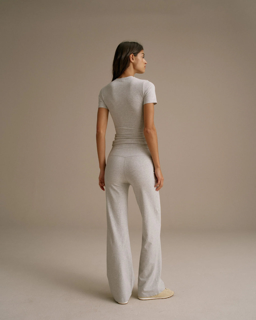 Cotton Yoga Pant - Grey Melange