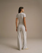 Cotton Yoga Pant - Grey Melange