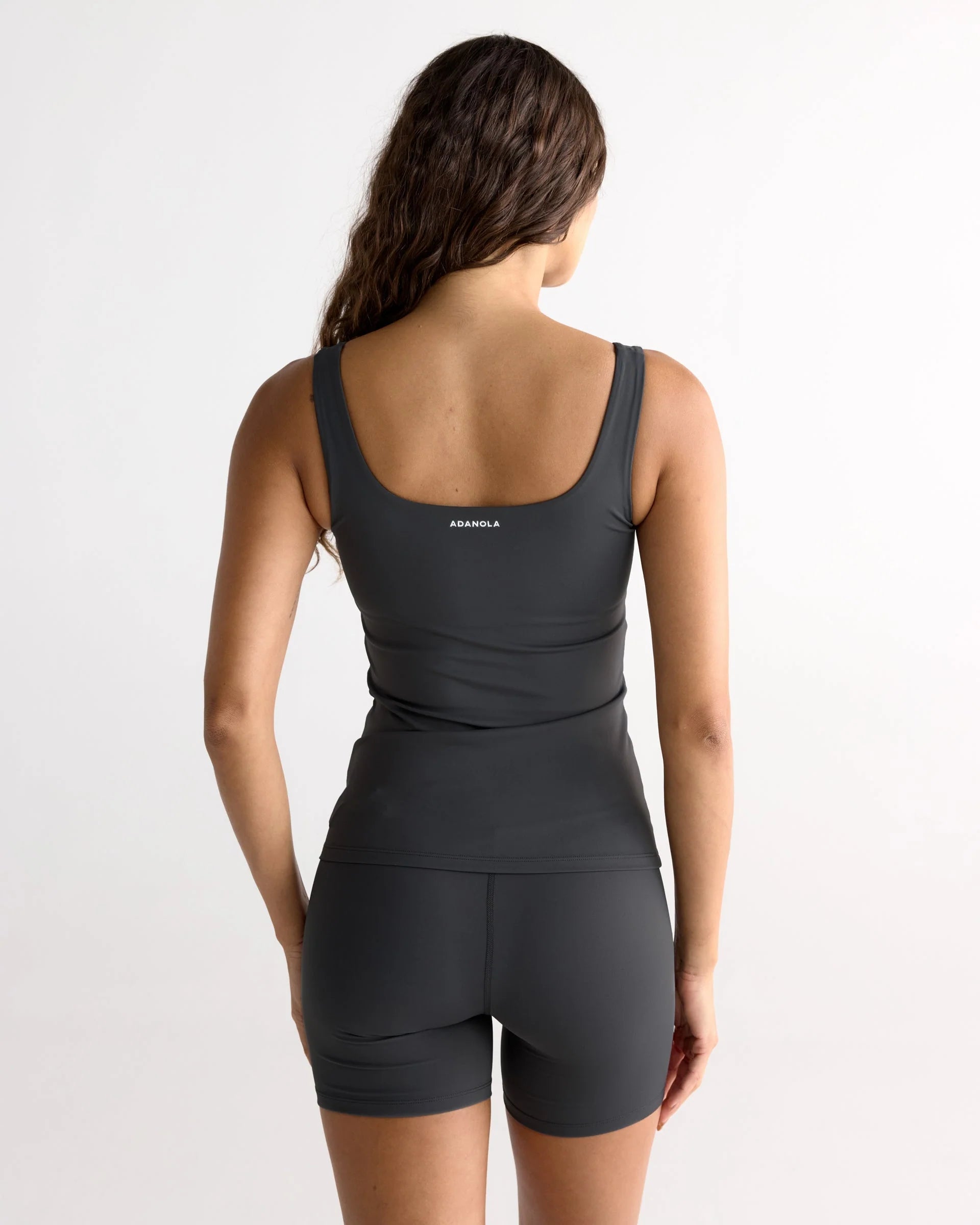 Ultimate Square Neck Top - Graphite Grey