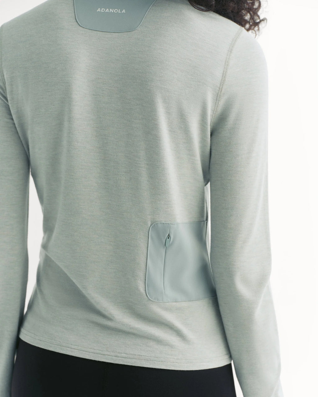 Modal Long Sleeve Technical Top - Cloud Blue