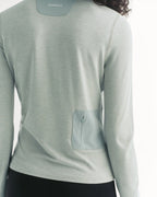 Modal Long Sleeve Technical Top - Cloud Blue