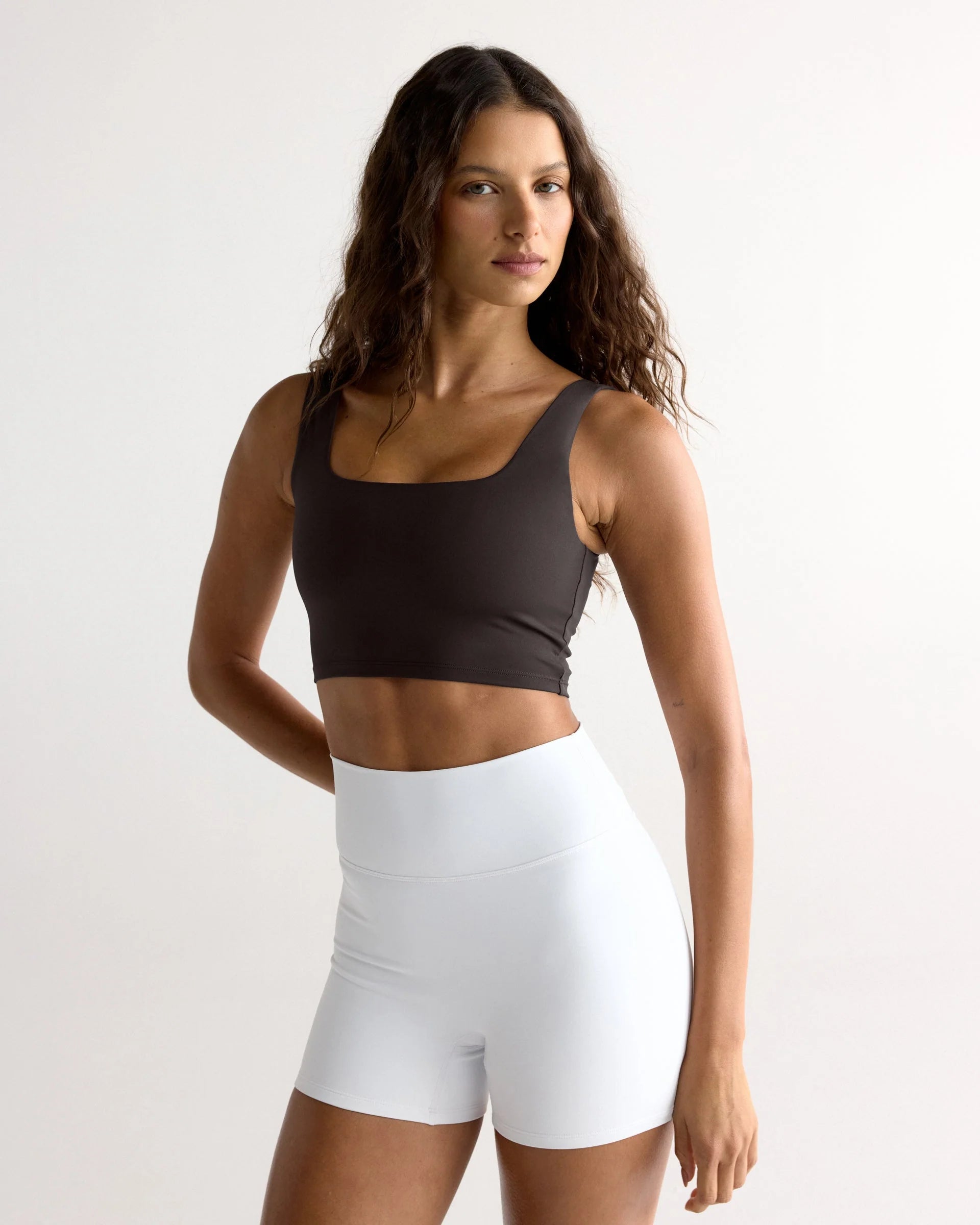 Ultimate Square Neck Bra - Coffee Bean