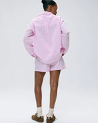 Cotton Stripe Boxer Shorts - Pink/White