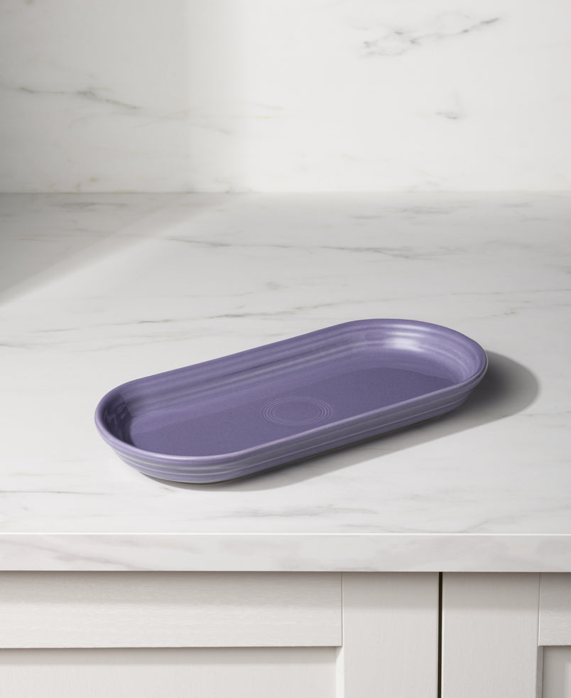 Lavender 11 7/8 Inch Oblong Serving Platter
