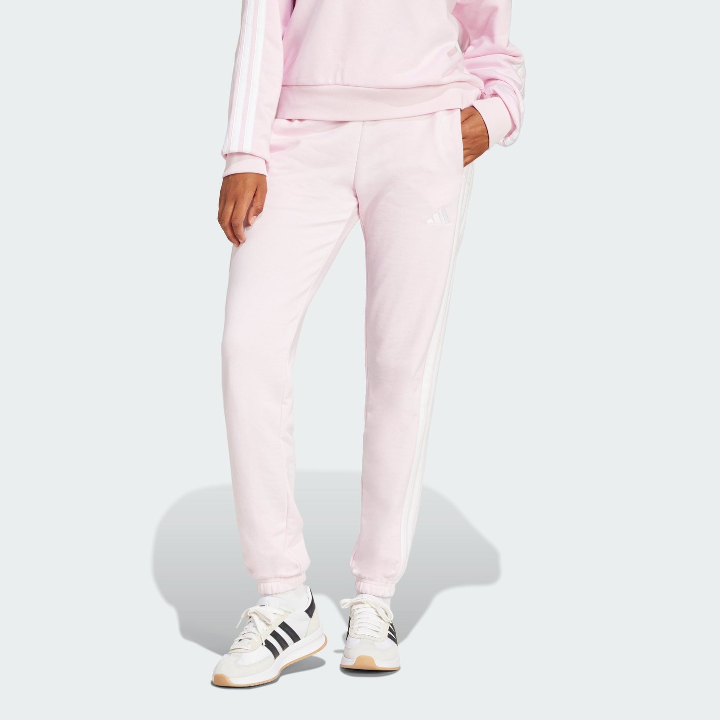 Women's adidas Essentials 3-Stripes French Terry Cuffed Pants