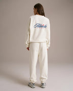 Varsity Collegiate Sweatpants - Marshmallow White