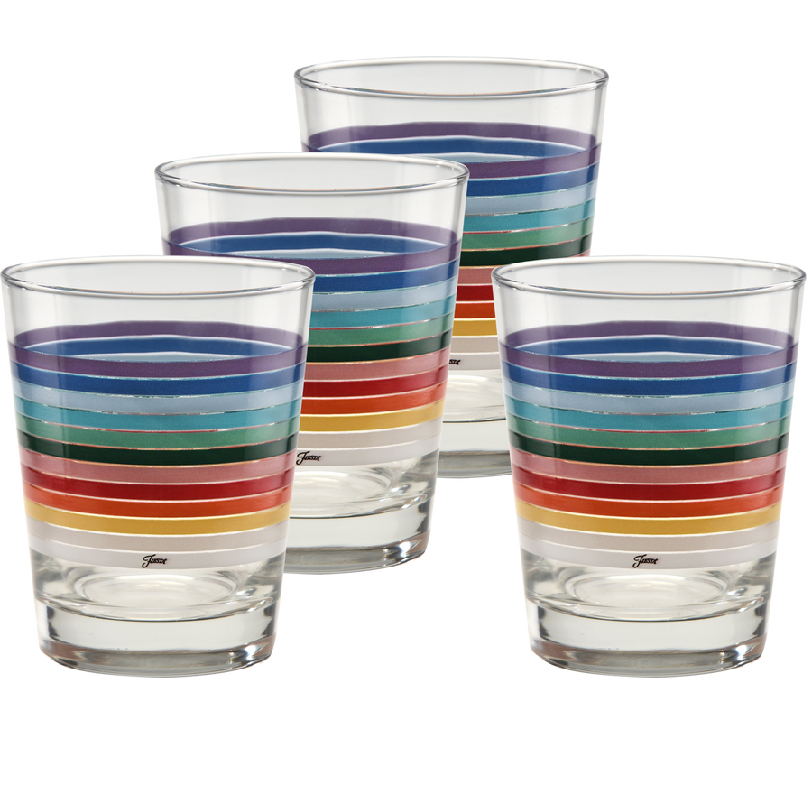 All Colors 2026 15 oz. Tapered Double Old Fashion - Set of 4