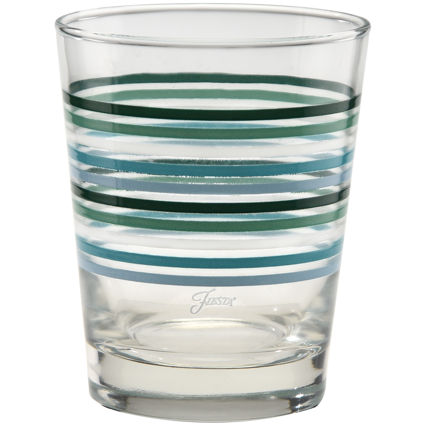 Aegean Thin Stripe 15 oz. Tapered Double Old Fashion - Set of 4