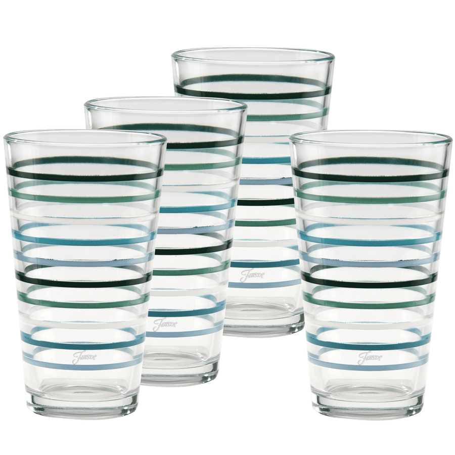 16 oz. Aegean Thin Stripe Cooler Glass - Set of 4