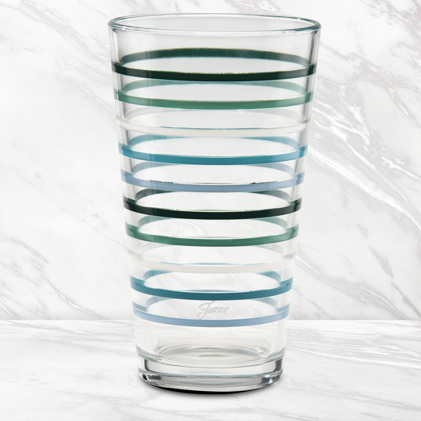 16 oz. Aegean Thin Stripe Cooler Glass - Set of 4