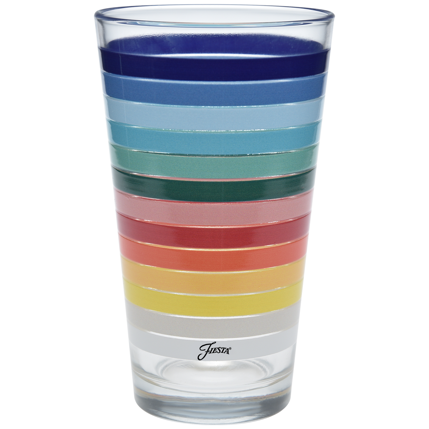 Retired 16 oz. All Colors Stripe Cooler Glass - Set of 4