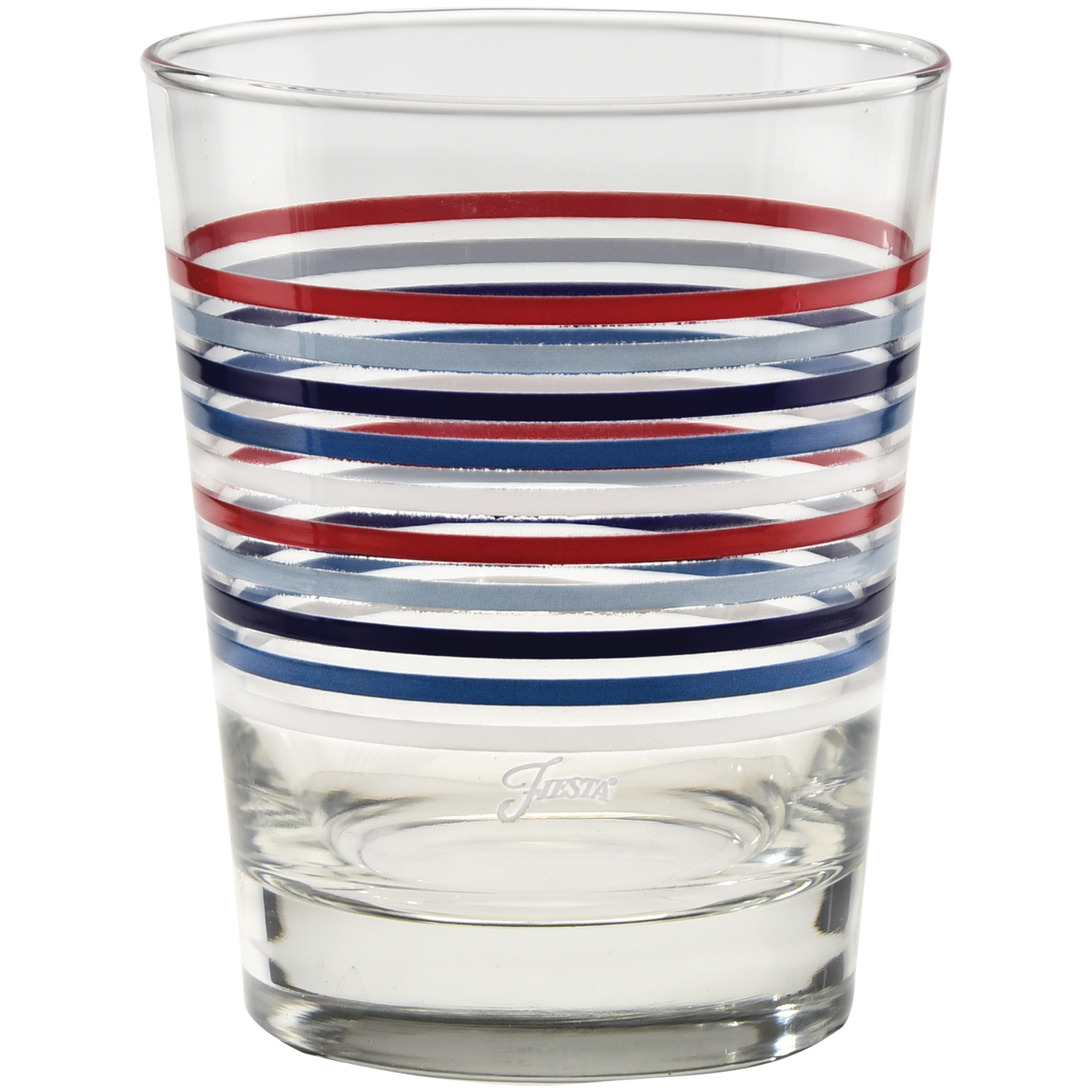 Americana Thin Stripe 15 oz. Tapered Double Old Fashion - Set of 4