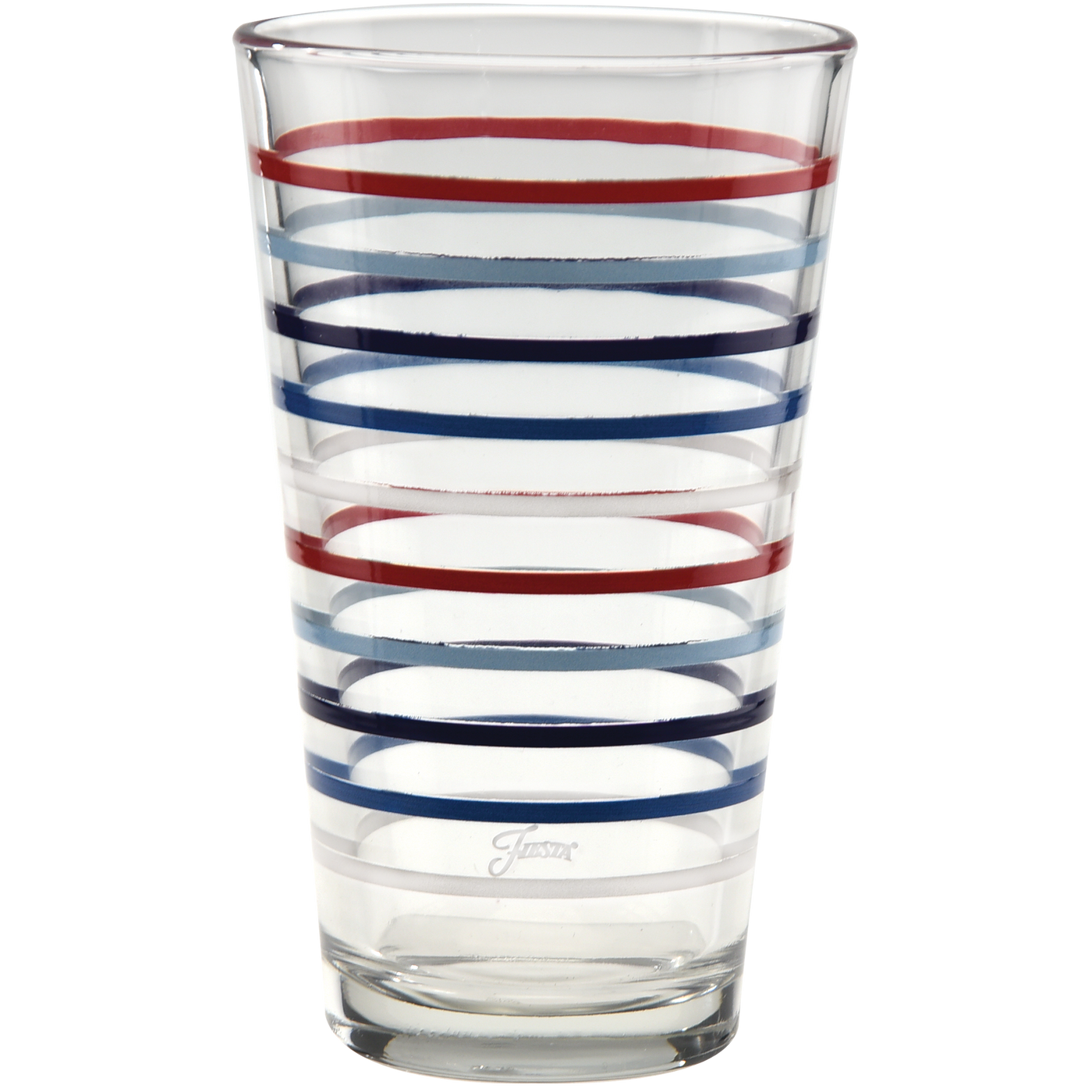 16 oz. Americana Thin Stripe Cooler Glass - Set of 4