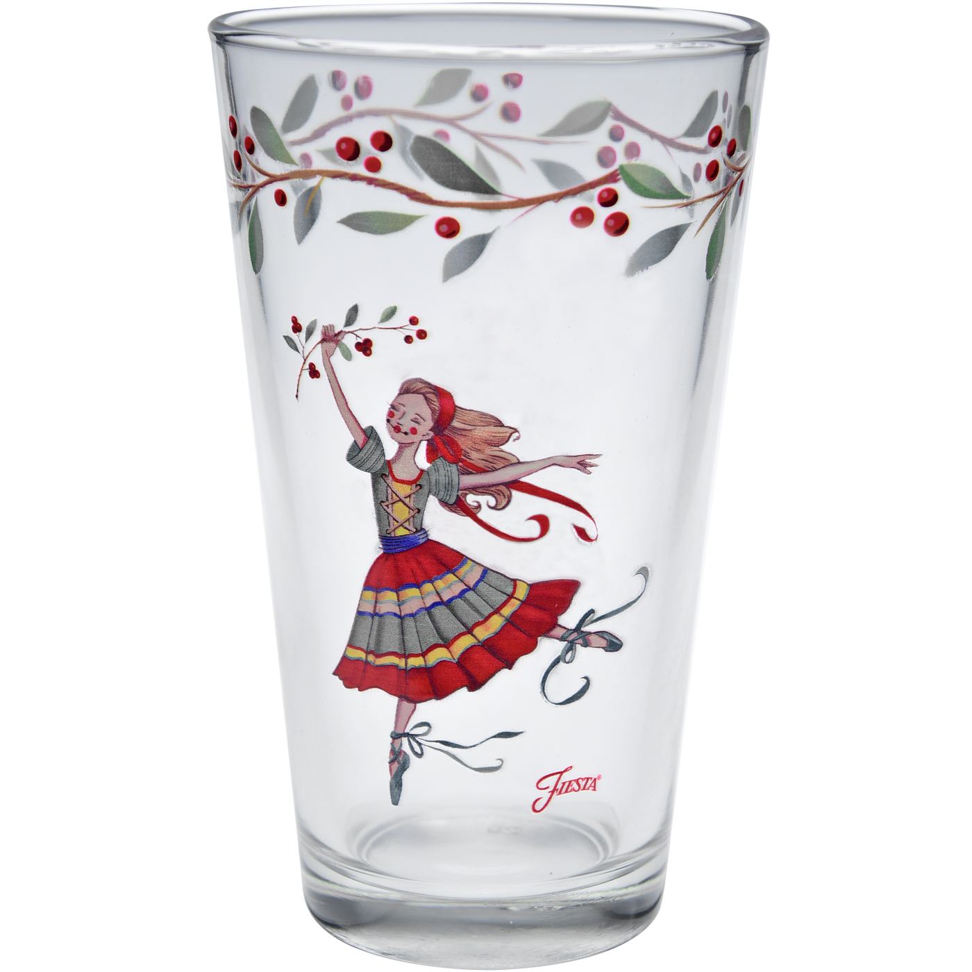 Nutcracker The Ballerina 16 oz. Cooler Glass - Set of 4