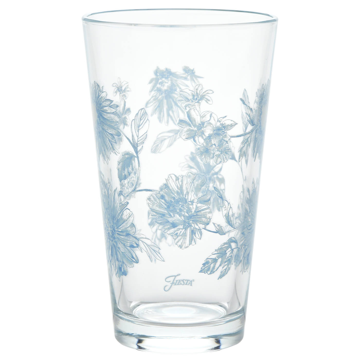 Botanical Floral 16 oz. Cooler Glass - Set of 4