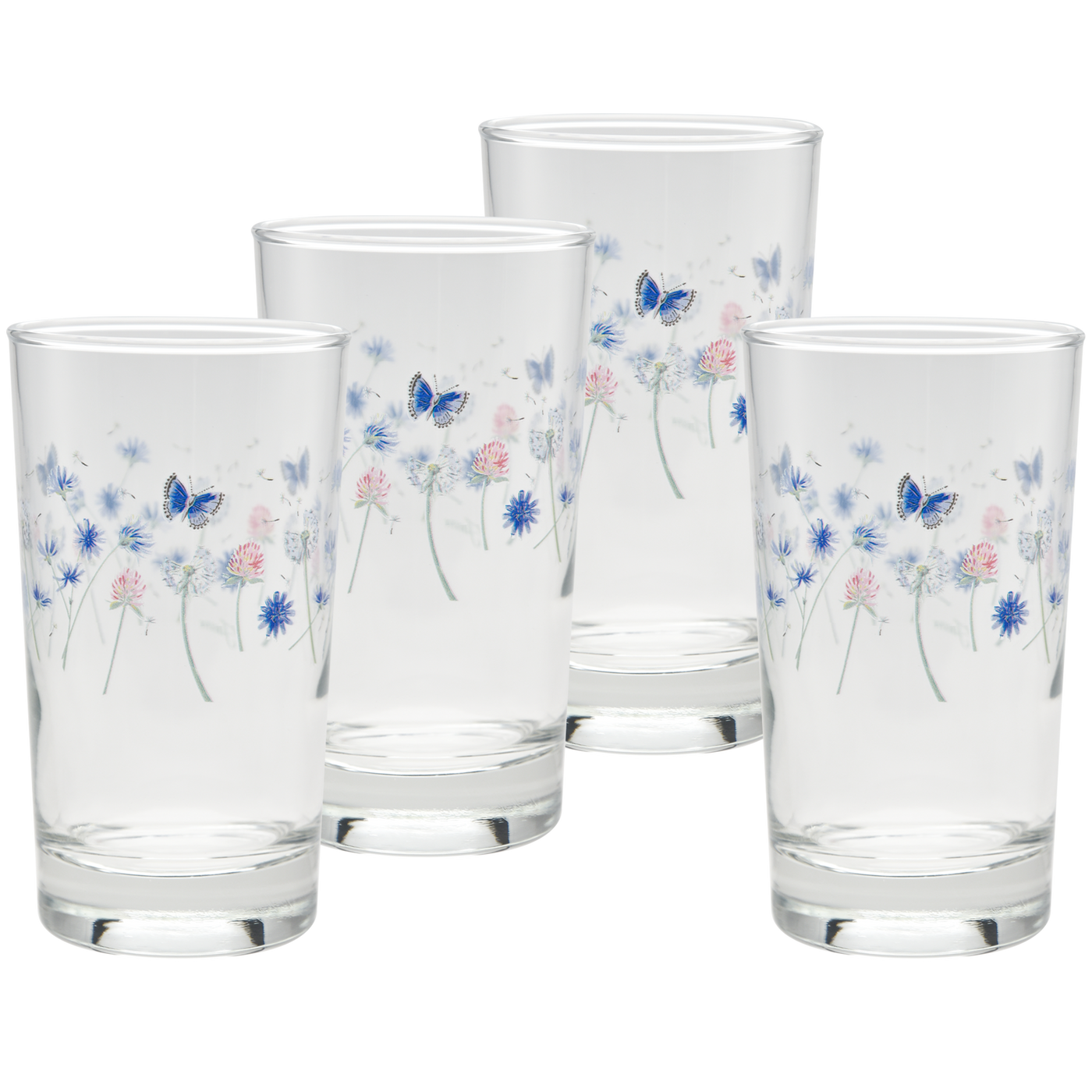 Retired Breezy Floral 7 oz. Juice Glass – Set of 4