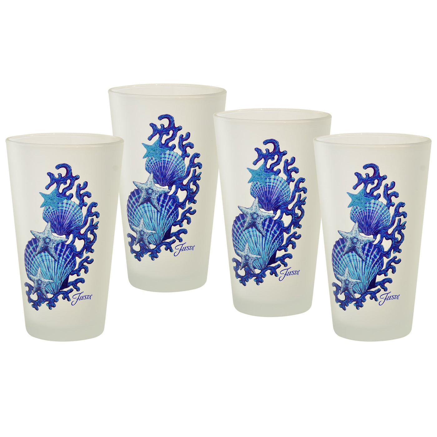 Retired 16 oz. Coastal Frosted Cooler – Set of 4