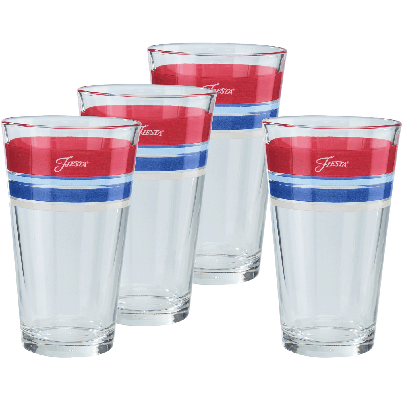 Americana 16 oz. Edgeline Cooler Glass - Set of 4