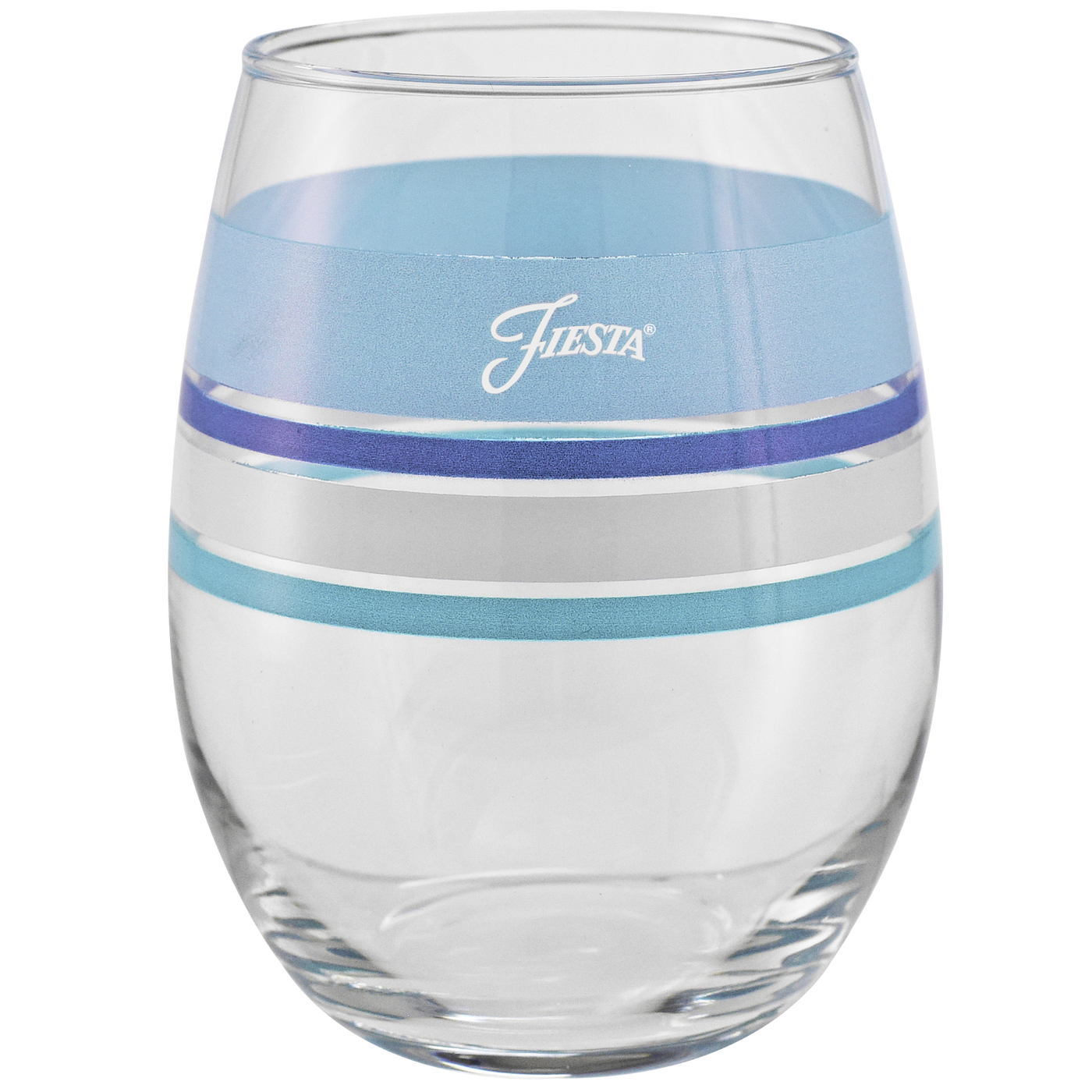 Coastal Blues 15 oz. Edgeline Stemless Wine – Set of 4
