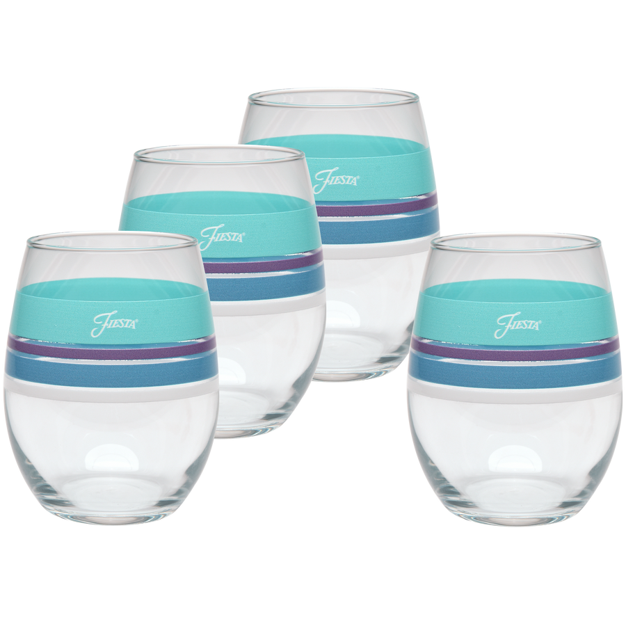 Retired 15 oz. Edgeline Stemless Wine Coastal – Set of 4