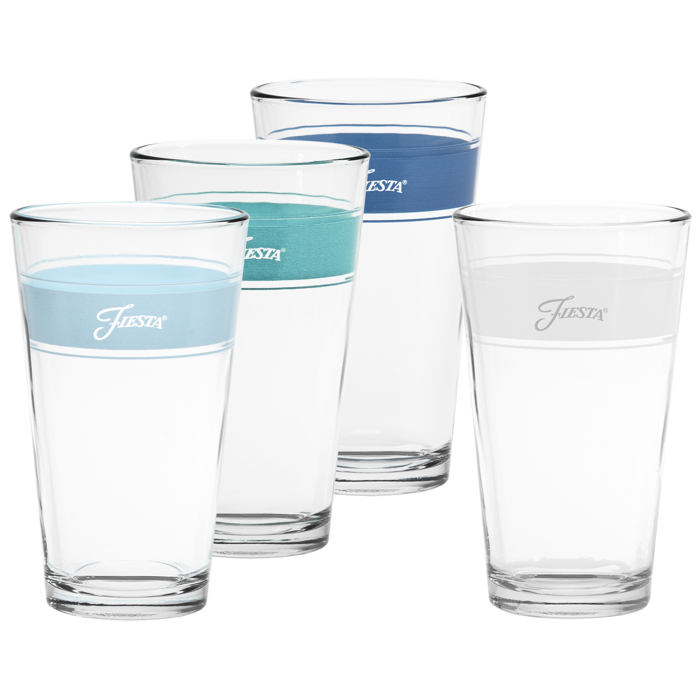 Coastal Blues 16 oz. Frame Cooler Mixed Color - Set of 4