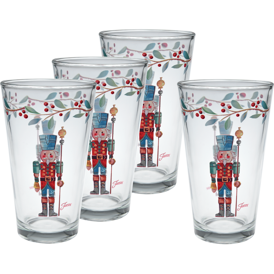 Nutcracker The Guardian 16 oz. Cooler Glass - Set of 4