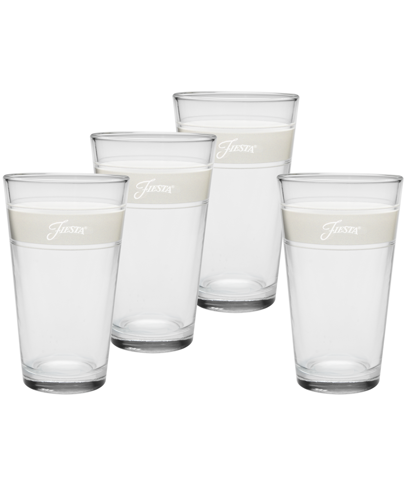 Linen 16 oz. Frame Cooler Glass - Set of 4