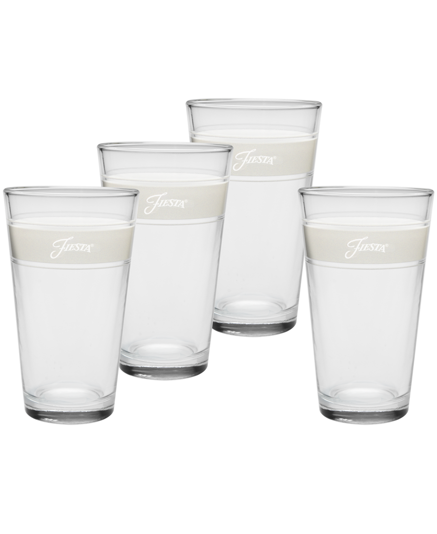 Linen 16 oz. Frame Cooler Glass - Set of 4