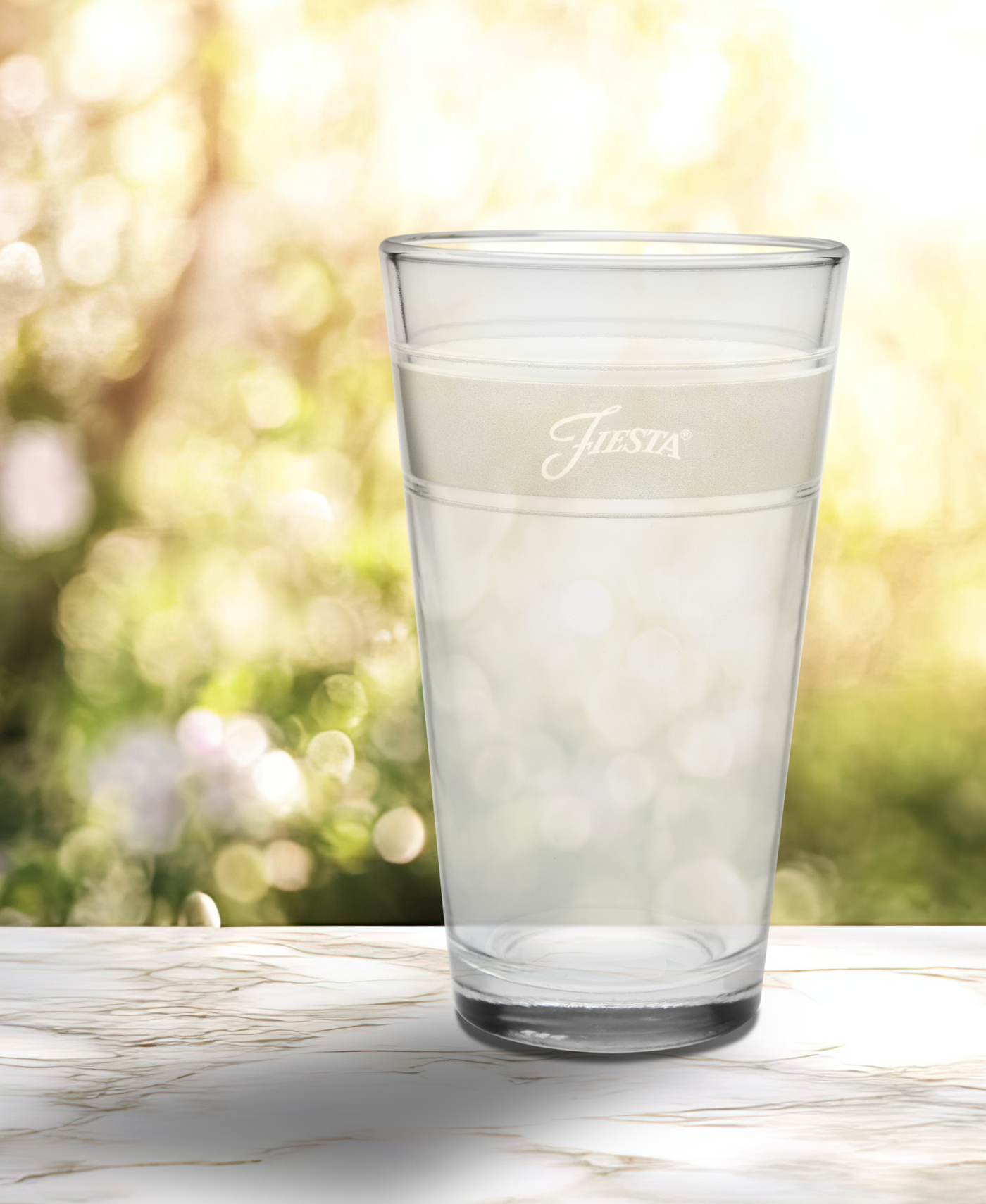 Linen 16 oz. Frame Cooler Glass - Set of 4