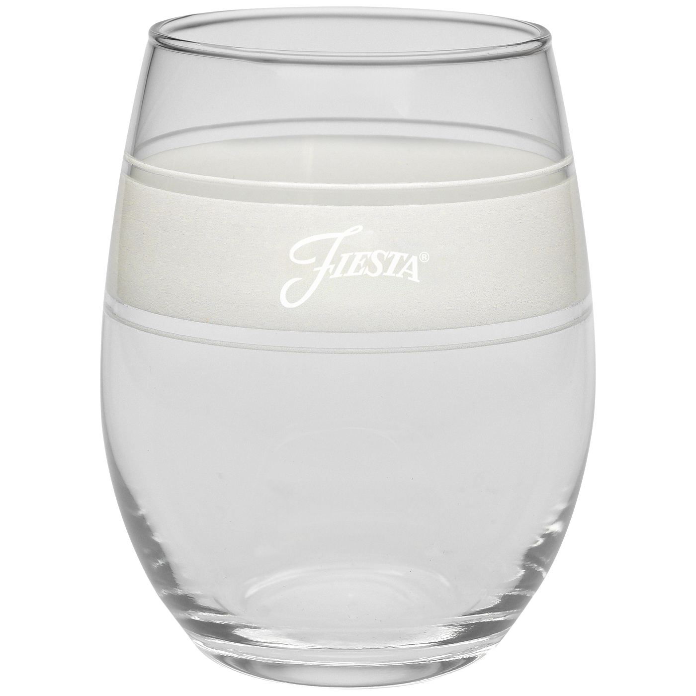 Linen 15 oz. Frame Stemless Glass – Set of 4