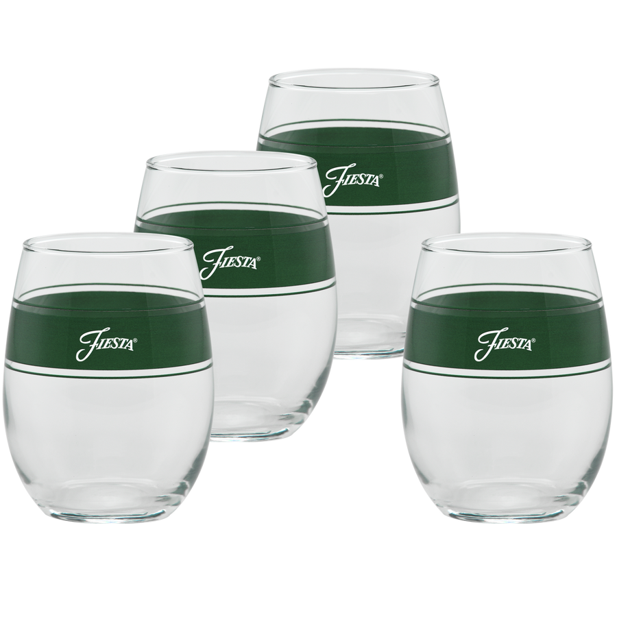 15 oz. Frame Stemless Wine Jade – Set of 4