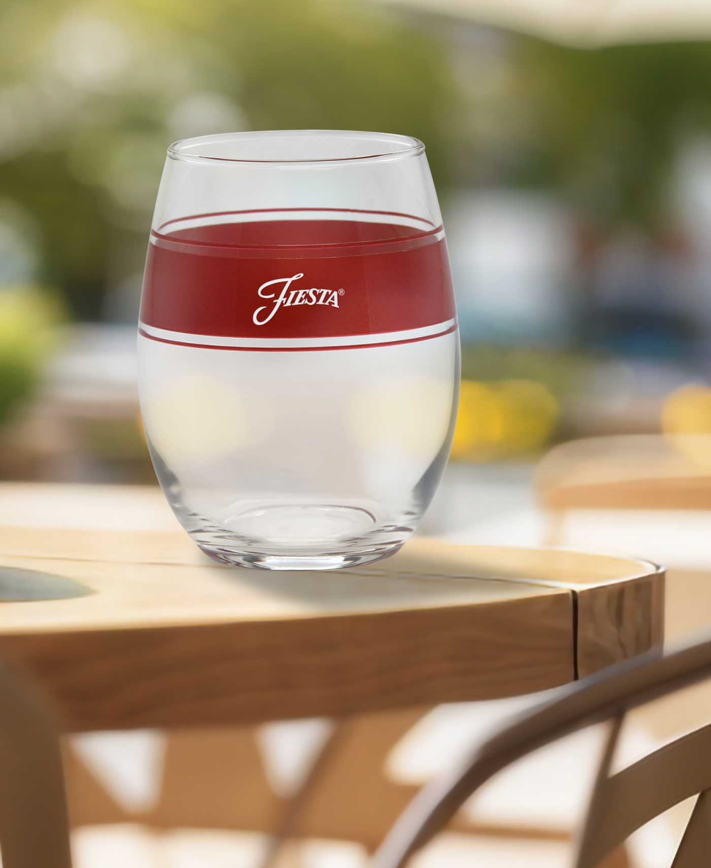 15 oz. Frame Stemless Wine Scarlet – Set of 4