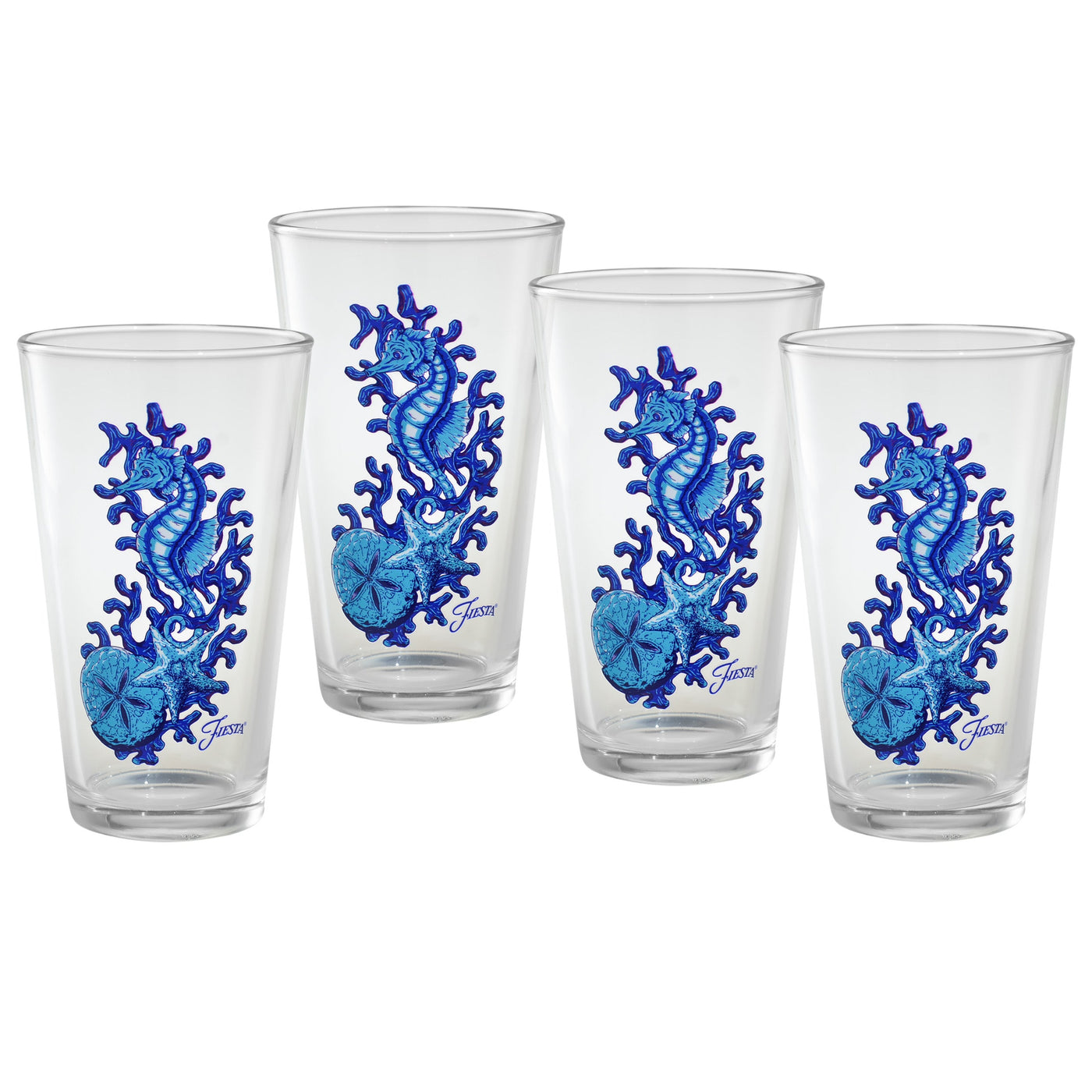 Retired 16 oz. Coastal Seahorse Cooler – Set of 4