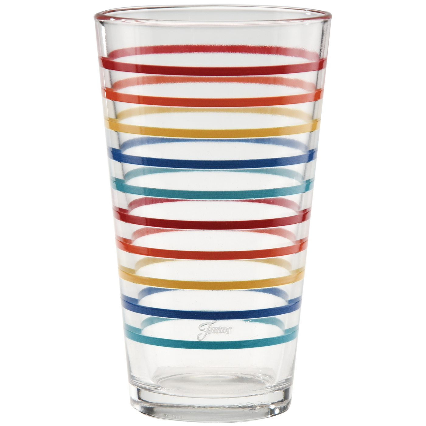 16 oz. Vibrant Thin Stripe Cooler Glass - Set of 4