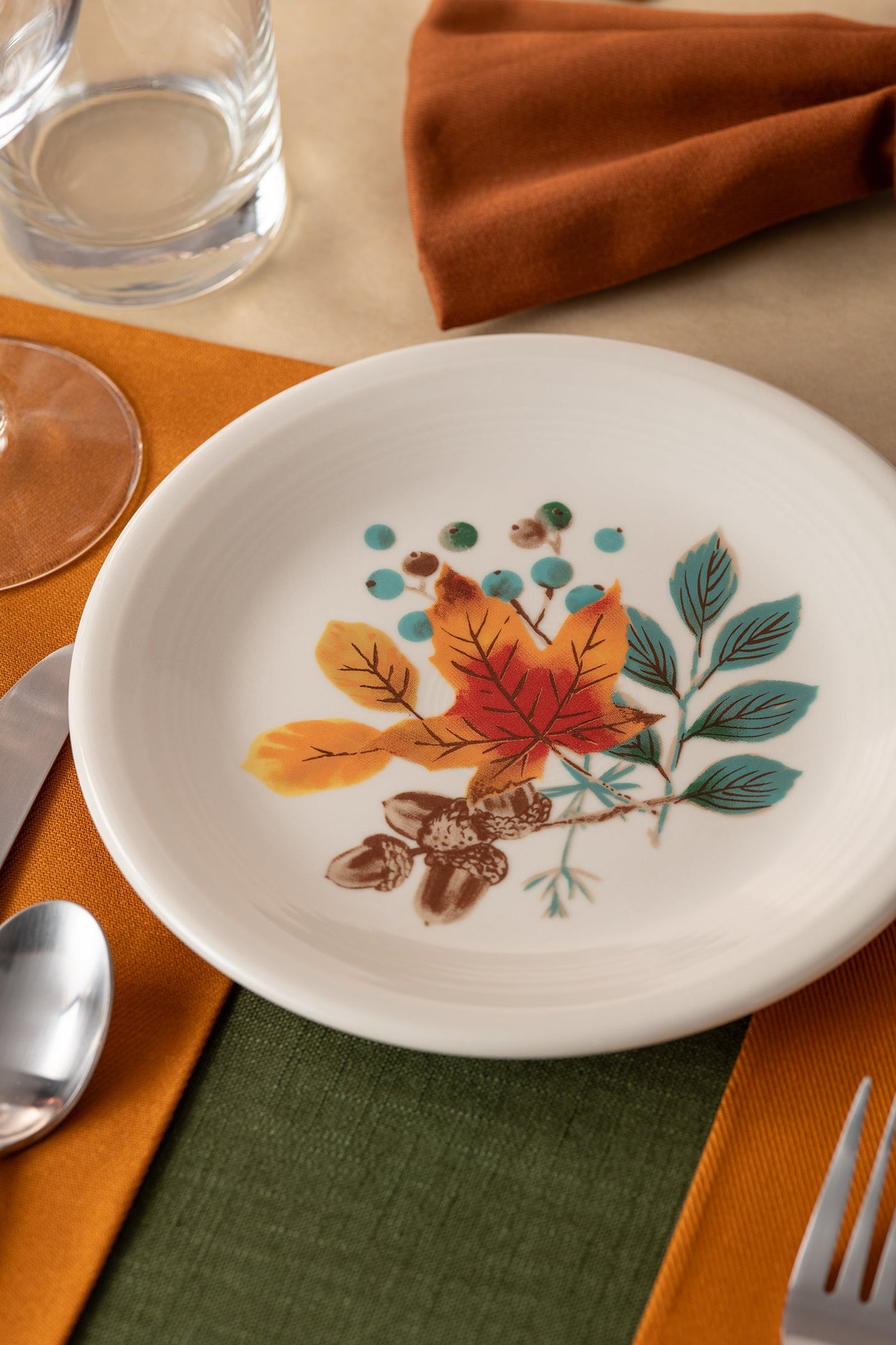 Autumn Fields Classic Rim 7 1/4 Inch Salad Plate