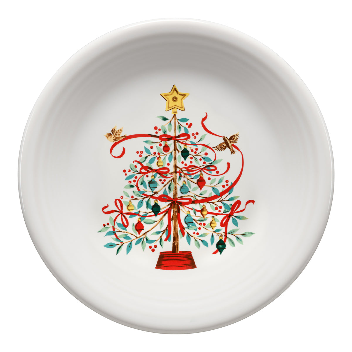 Holly Berry Christmas Tree Classic Rim 7 1/4-Inch Salad Plate