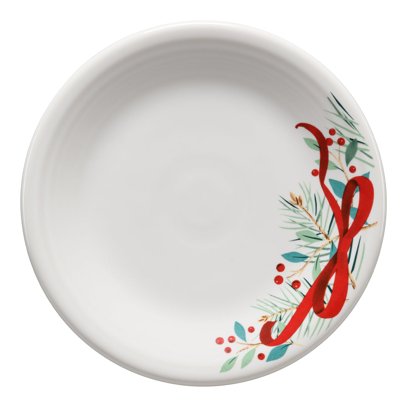 Holly Berry Christmas Garland Classic Rim 7 1/4 Inch Salad Plate