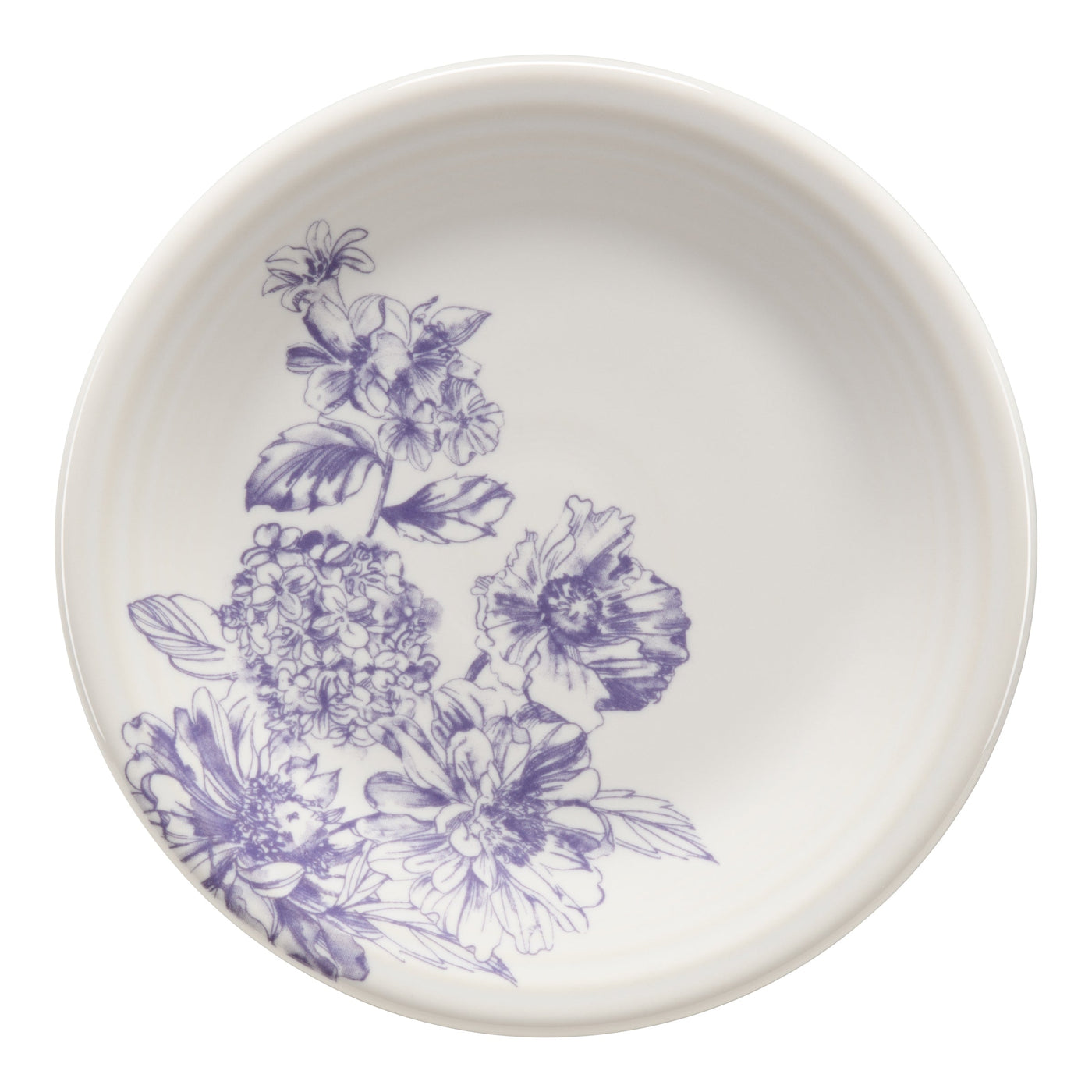 Botanical Floral Lavender Classic Rim 7 1/4 Inch Salad Plate