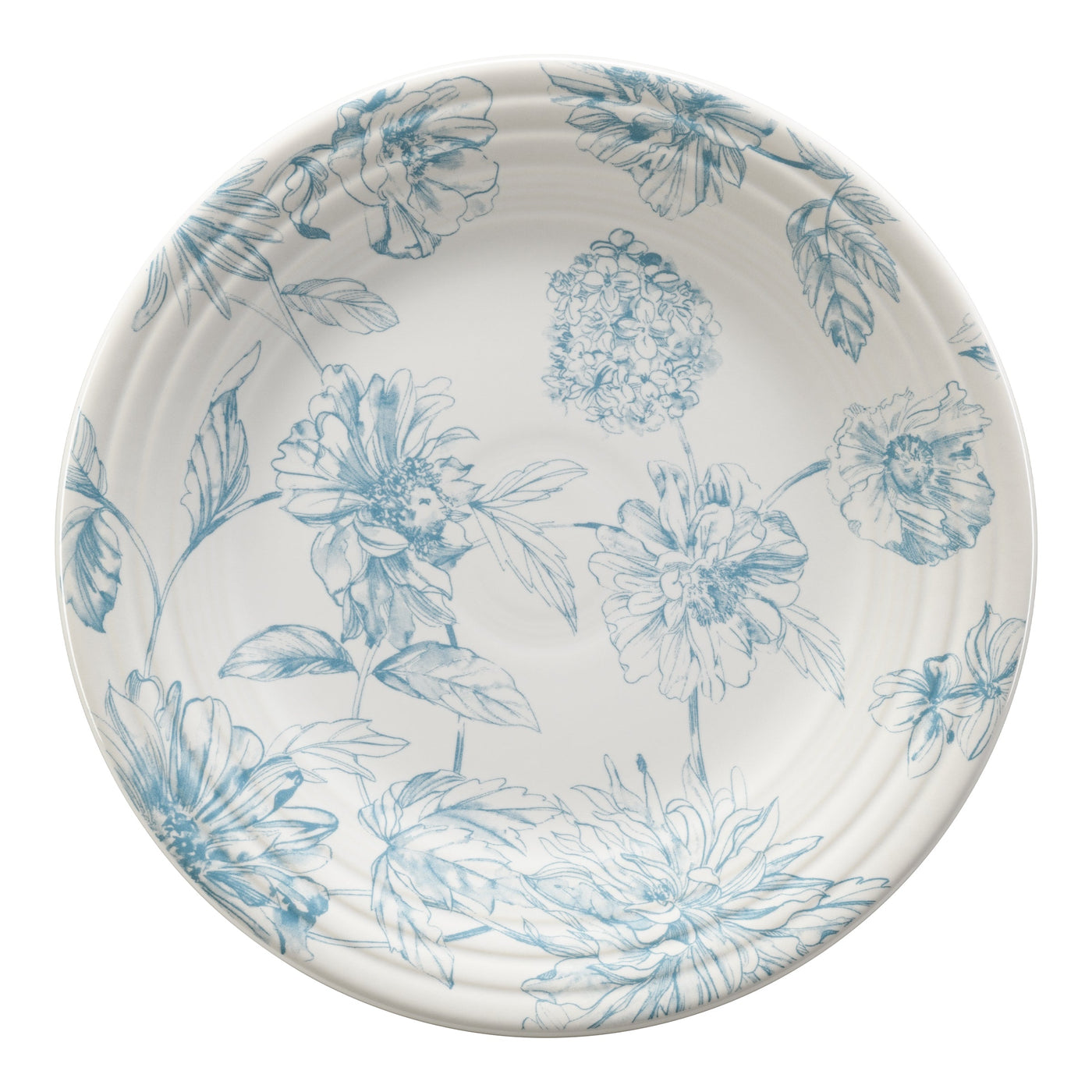 Botanical Floral Sky Classic Rim 9 Inch Luncheon Plate