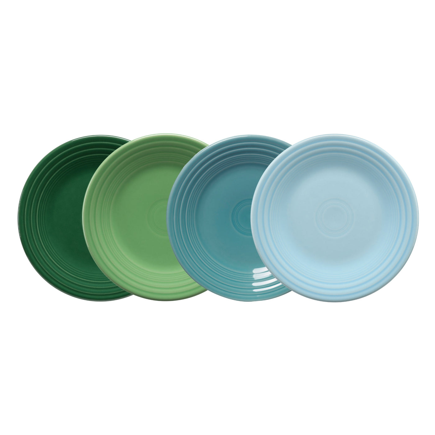 Mixed Aegean Classic Rim 9 Inch Luncheon Plate, Set of 4