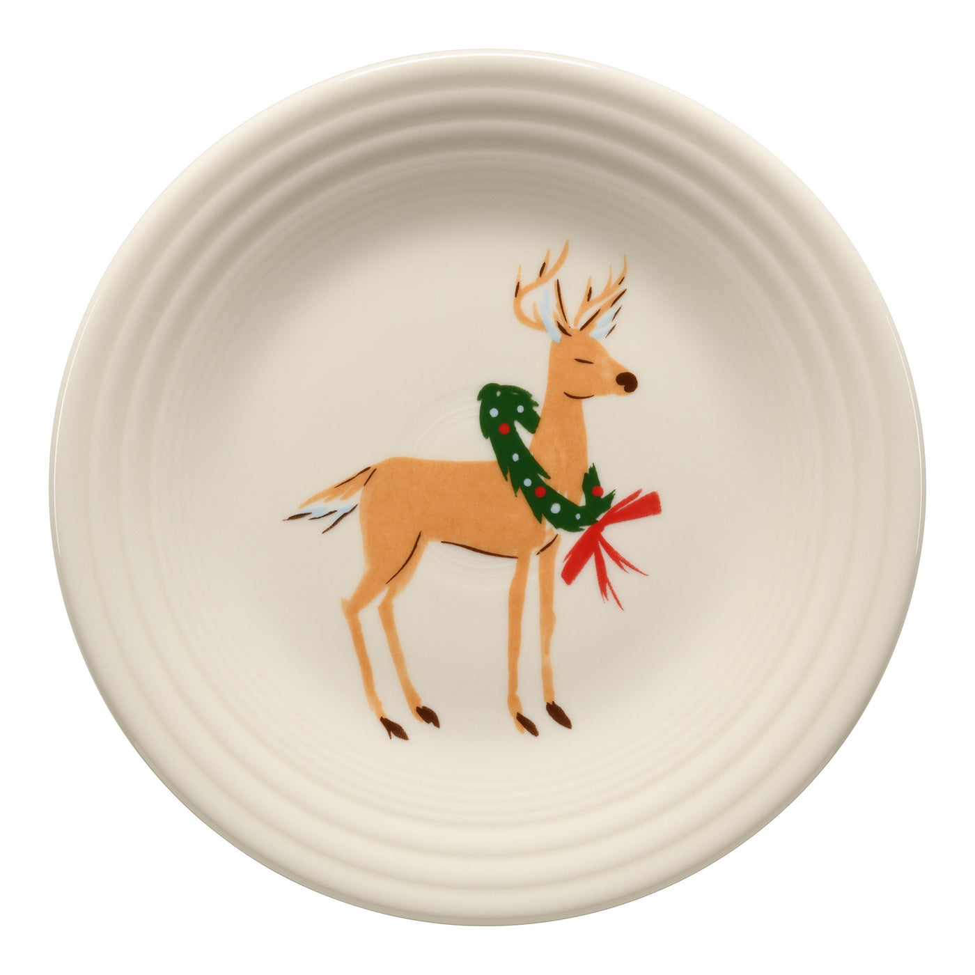 Jolly Christmas Reindeer Classic Rim 9 Inch Luncheon Plate