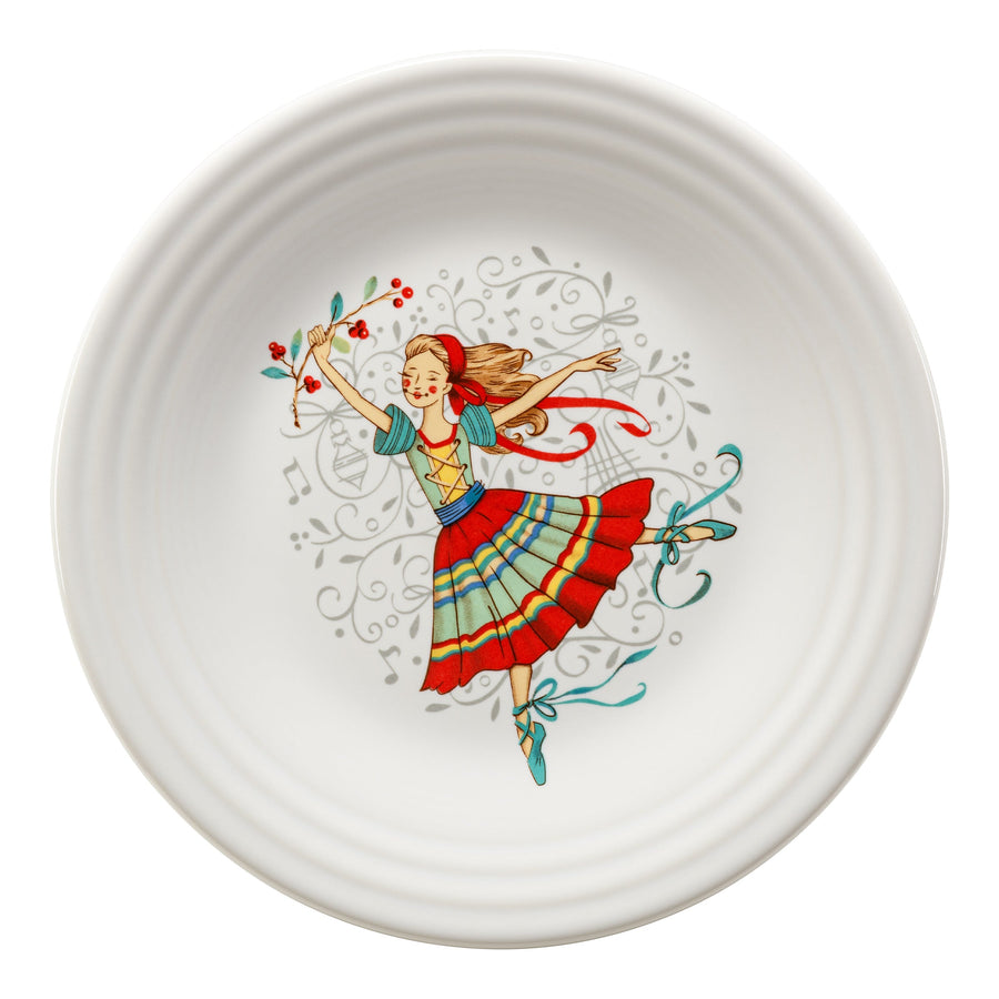 Nutcracker Ballerina Classic Rim 9 Inch Luncheon Plate